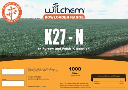 K27N Potassium Acetate Label