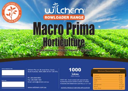 Macro Prima Horticulture Label