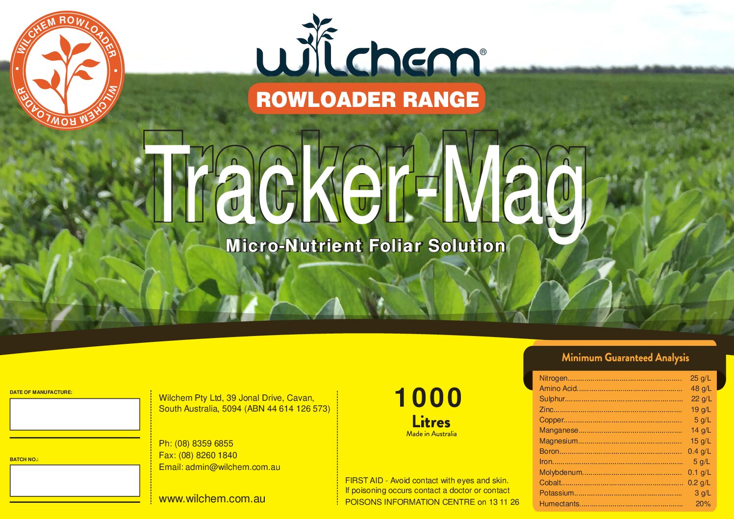 Tracker Mag label
