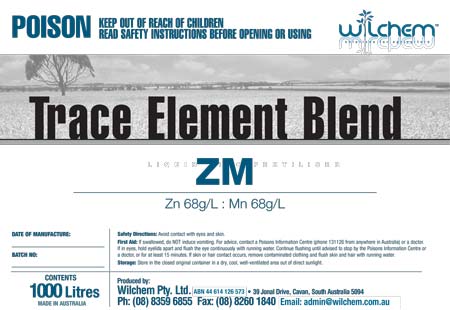 Wilchem ZM Blend 68 68 label